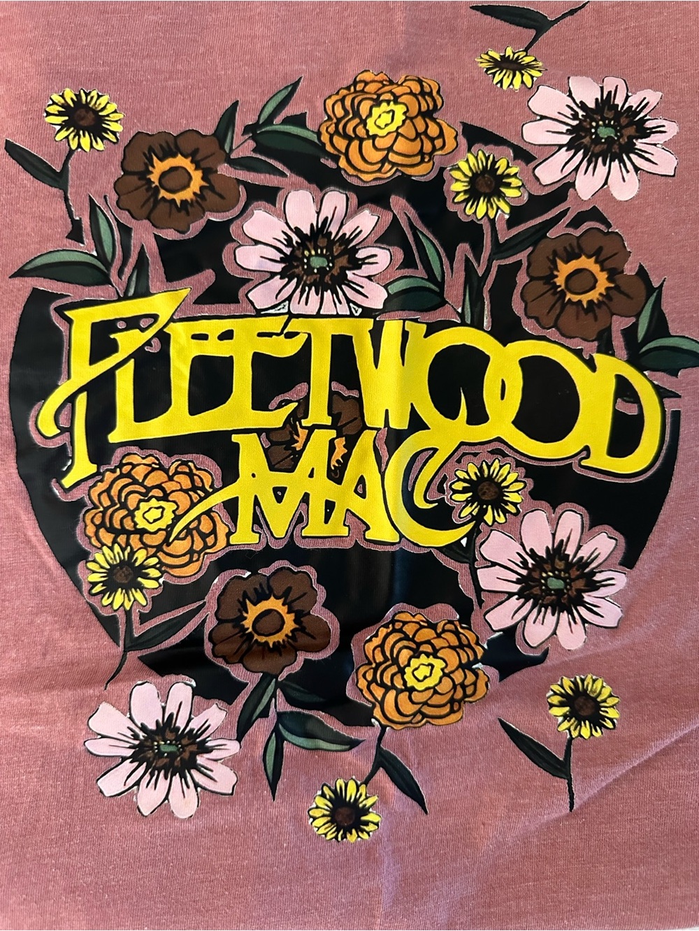 Women’s Floral Fleetwood Mac T-Shirt - Heather Mauve